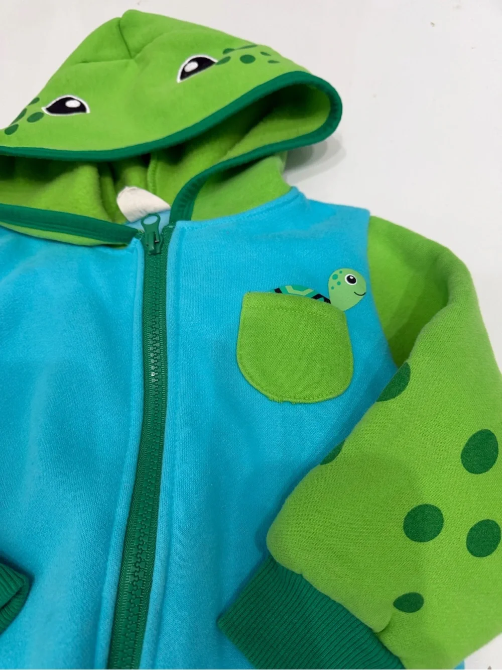 Doodle Pants Sea Turtle 3D Backpack‎ Hoodie 100 Cotton Size 2T